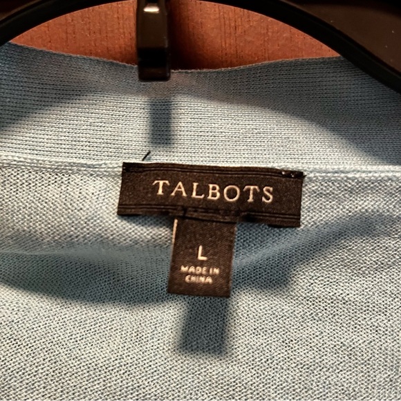 Talbots Icy Blue Knit Sweater - Picture 2 of 5